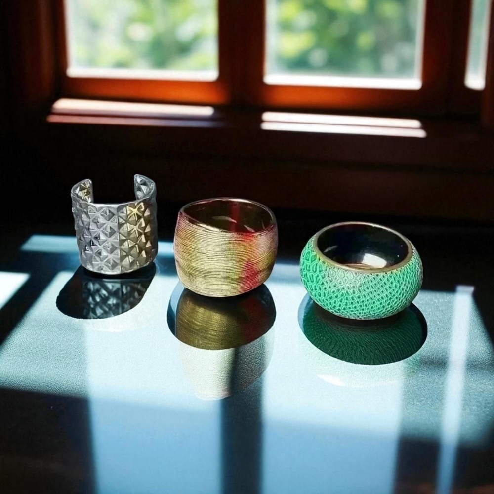 Chunk bracelets bundle of 3